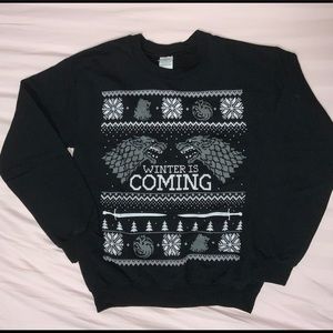 GAME OF THRONES BLACK HOLIDAY CREWNECK SWEATER